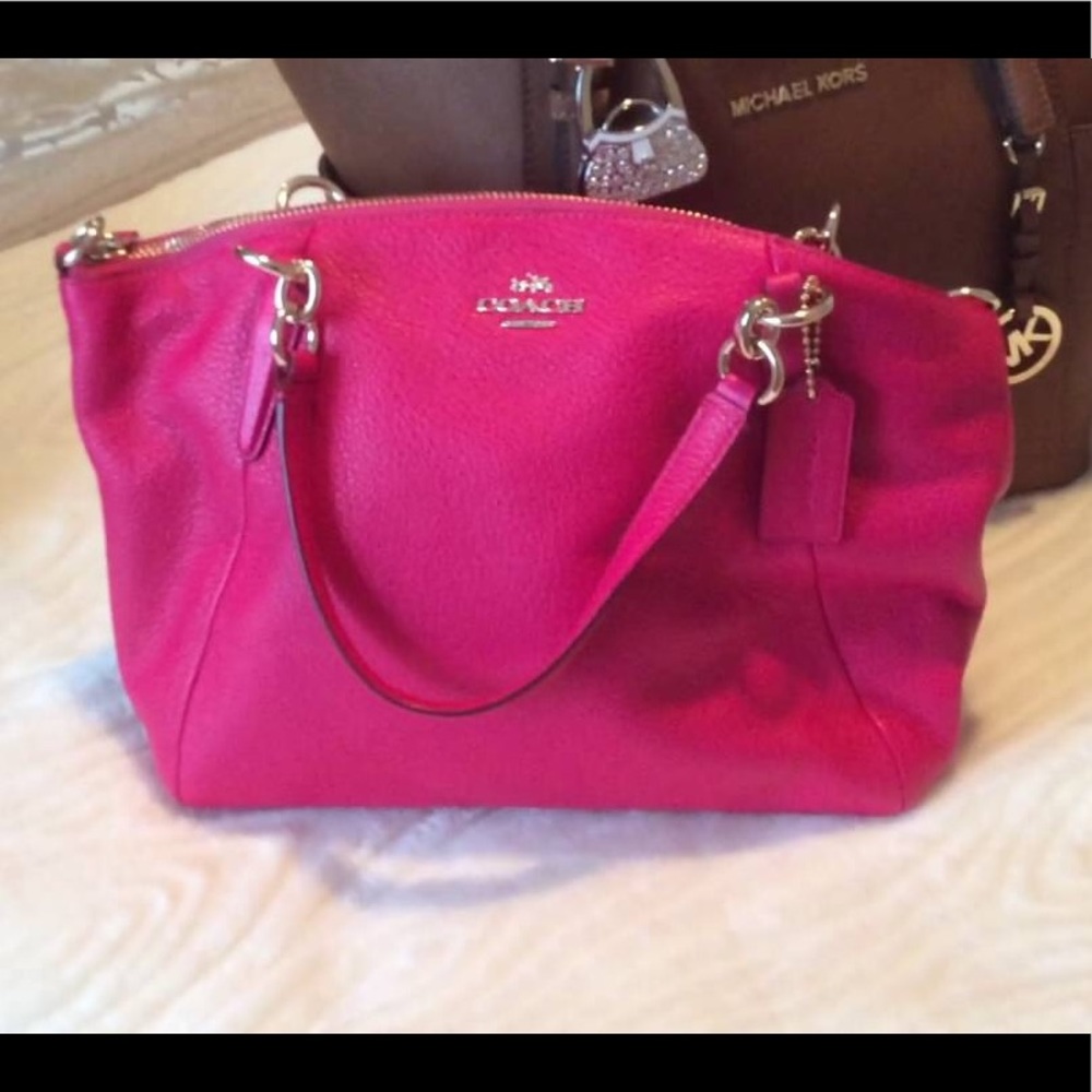 Hot pink coach satchel!